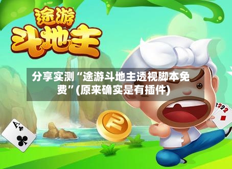 分享实测“途游斗地主透视脚本免费”(原来确实是有插件)