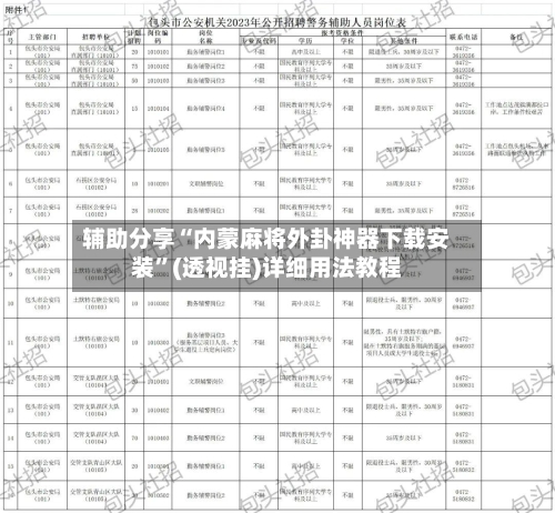 辅助分享“内蒙麻将外卦神器下载安装”(透视挂)详细用法教程-第2张图片