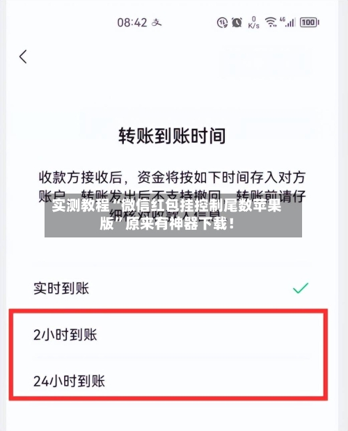实测教程“微信红包挂控制尾数苹果版	”原来有神器下载！-第2张图片