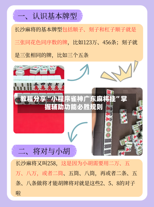 教程分享“小程序雀神广东麻将挂”掌握辅助功能必胜规则-第3张图片