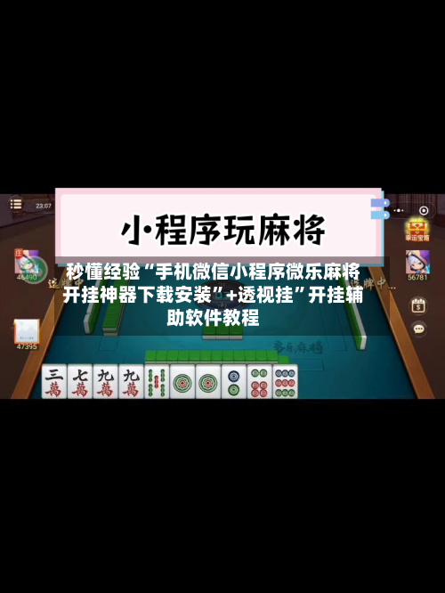 秒懂经验“手机微信小程序微乐麻将开挂神器下载安装”+透视挂”开挂辅助软件教程-第2张图片