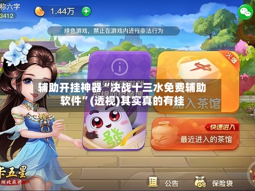 辅助开挂神器“决战十三水免费辅助软件”(透视)其实真的有挂-第2张图片