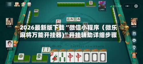 2026最新版下载“微信小程序（微乐麻将万能开挂器)”开挂辅助详细步骤-第2张图片
