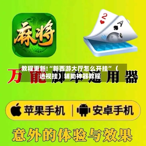 教程更新!“新西游大厅怎么开挂”（透视挂）辅助神器教程-第2张图片