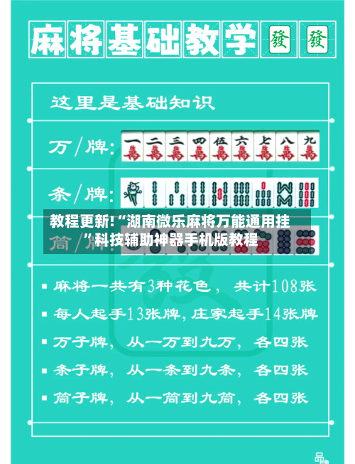 教程更新!“湖南微乐麻将万能通用挂”科技辅助神器手机版教程
