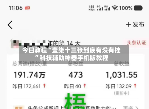 今日教程“壹柒十三张到底有没有挂”科技辅助神器手机版教程