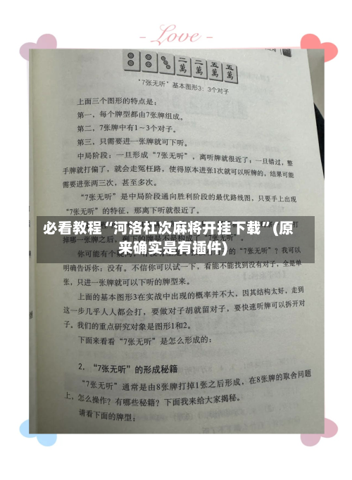 必看教程“河洛杠次麻将开挂下载”(原来确实是有插件)-第3张图片