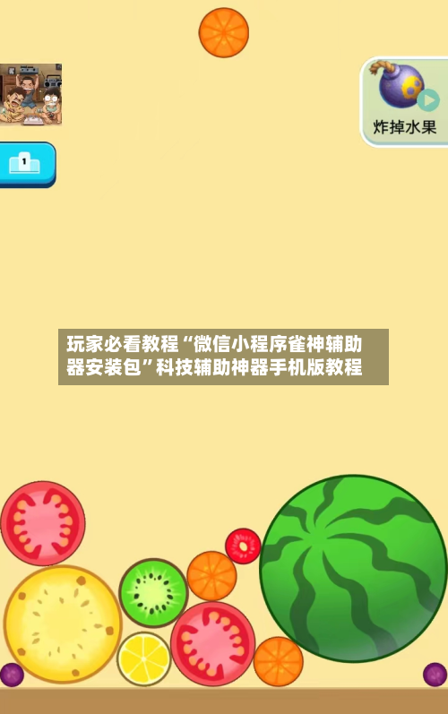 玩家必看教程“微信小程序雀神辅助器安装包”科技辅助神器手机版教程-第2张图片