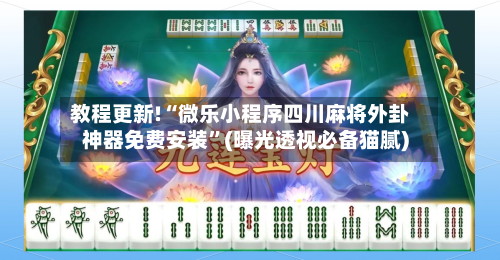 教程更新!“微乐小程序四川麻将外卦神器免费安装	”(曝光透视必备猫腻)-第2张图片