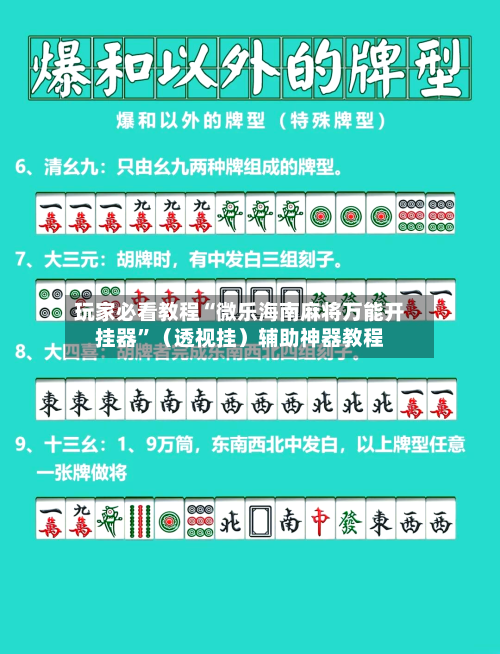 玩家必看教程“微乐海南麻将万能开挂器	”（透视挂）辅助神器教程-第2张图片