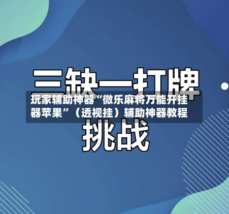 玩家辅助神器“微乐麻将万能开挂器苹果	”（透视挂）辅助神器教程-第2张图片