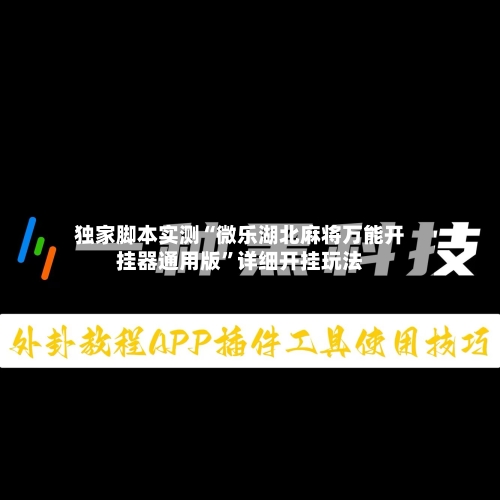 独家脚本实测“微乐湖北麻将万能开挂器通用版”详细开挂玩法