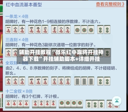 辅助开挂教程“微乐红中麻将开挂神器下载”开挂辅助脚本+详细开挂