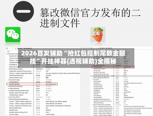 2026首发辅助“抢红包控制尾数金额挂	”开挂神器{透视辅助}全揭秘-第2张图片