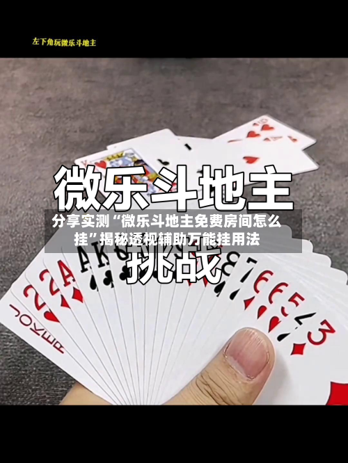 分享实测“微乐斗地主免费房间怎么挂	”揭秘透视辅助万能挂用法-第3张图片