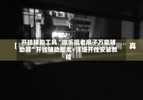 开挂辅助工具“微乐捉老麻子万能辅助器”开挂辅助脚本+详细开挂安装教程-第2张图片