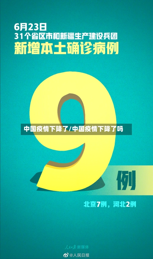 中国疫情下降了/中国疫情下降了吗