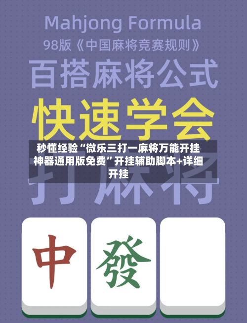 秒懂经验“微乐三打一麻将万能开挂神器通用版免费”开挂辅助脚本+详细开挂-第2张图片
