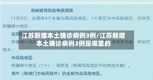 江苏新增本土确诊病例3例/江苏新增本土确诊病例3例是哪里的