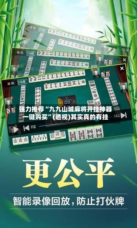 强力推荐“九九山城麻将开挂神器一键购买	”(透视)其实真的有挂-第3张图片