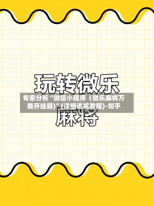 专家分析“微信小程序（微乐麻将万能开挂器)”(详细透视教程)-知乎-第2张图片