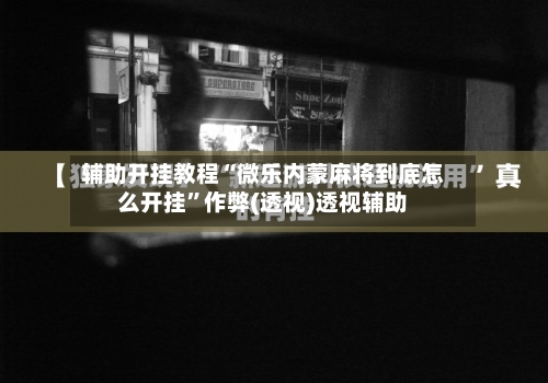 辅助开挂教程“微乐内蒙麻将到底怎么开挂	”作弊(透视)透视辅助-第3张图片