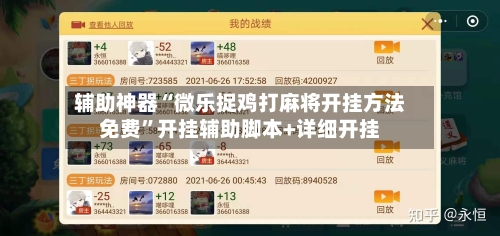 辅助神器“微乐捉鸡打麻将开挂方法免费	”开挂辅助脚本+详细开挂-第2张图片