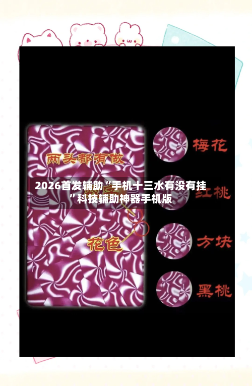 2026首发辅助“手机十三水有没有挂”科技辅助神器手机版-第3张图片