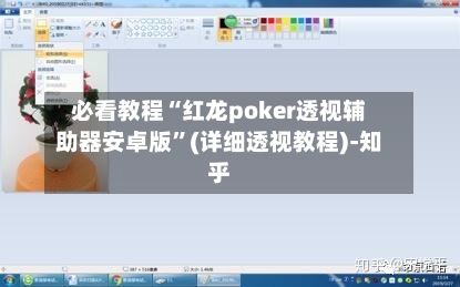 必看教程“红龙poker透视辅助器安卓版”(详细透视教程)-知乎-第2张图片