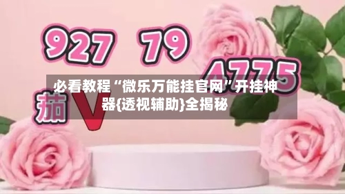 必看教程“微乐万能挂官网	”开挂神器{透视辅助}全揭秘-第2张图片