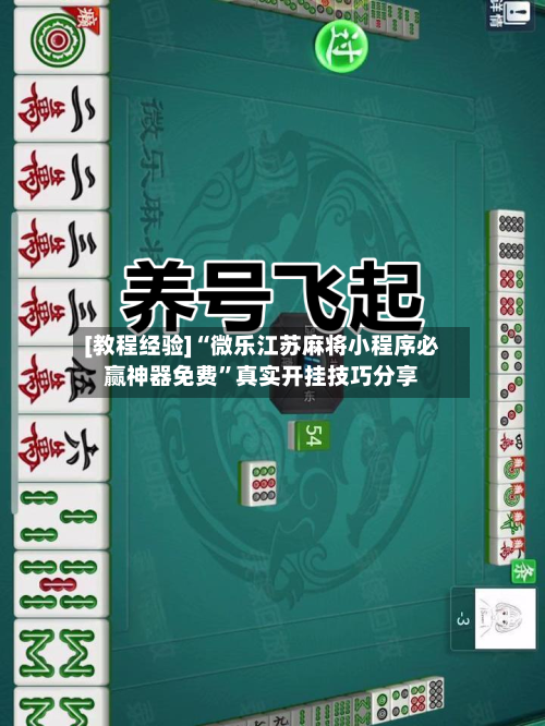 [教程经验]“微乐江苏麻将小程序必赢神器免费”真实开挂技巧分享-第3张图片