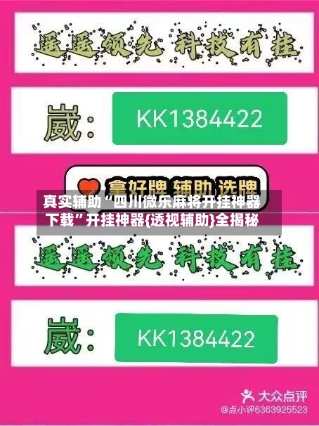 真实辅助“四川微乐麻将开挂神器下载”开挂神器{透视辅助}全揭秘-第2张图片