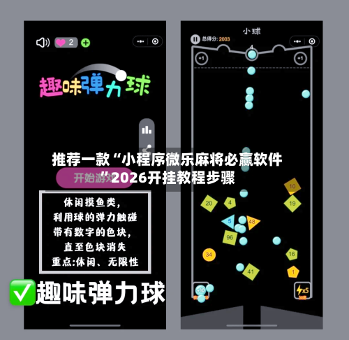 推荐一款“小程序微乐麻将必赢软件”2026开挂教程步骤-第2张图片