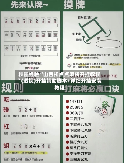 秒懂经验“山西扣点点麻将开挂教程”(透视)开挂辅助脚本+详细开挂安装教程-第3张图片