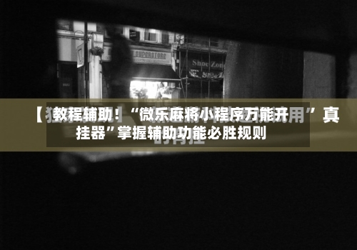 教程辅助！“微乐麻将小程序万能开挂器	”掌握辅助功能必胜规则-第2张图片