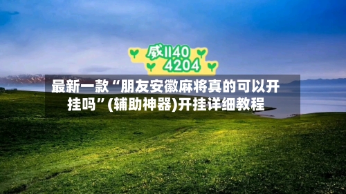 最新一款“朋友安徽麻将真的可以开挂吗	”(辅助神器)开挂详细教程-第2张图片