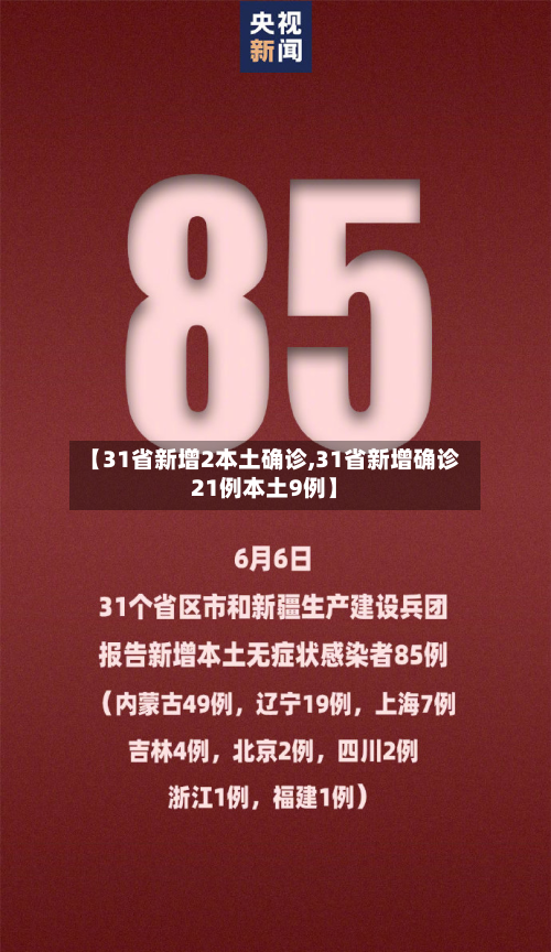 【31省新增2本土确诊,31省新增确诊21例本土9例】