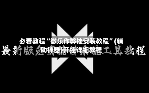 必看教程“微乐作弊挂安装教程”(辅助神器)开挂详细教程-第3张图片
