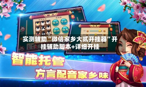 实测辅助“微信家乡大贰开挂器”开挂辅助脚本+详细开挂
