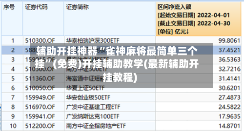 辅助开挂神器“雀神麻将最简单三个挂”(免费)开挂辅助教学(最新辅助开挂教程)