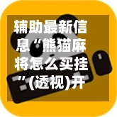 辅助最新信息“熊猫麻将怎么买挂	”(透视)开挂辅助脚本+详细开挂安装教程-第2张图片