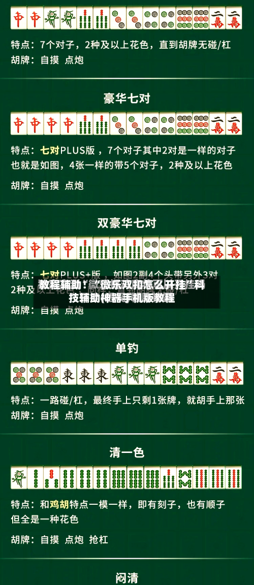教程辅助!“微乐双扣怎么开挂”科技辅助神器手机版教程