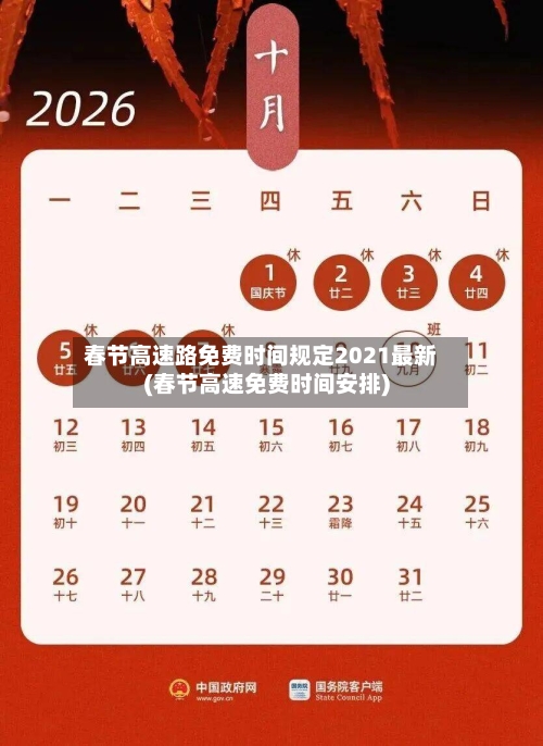 春节高速路免费时间规定2021最新(春节高速免费时间安排)-第2张图片