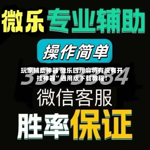 玩家辅助神器 微乐四川麻将有没有开挂神器”通用版下载教程！-第2张图片