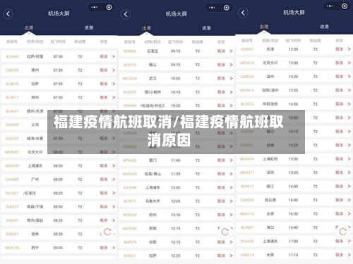 福建疫情航班取消/福建疫情航班取消原因