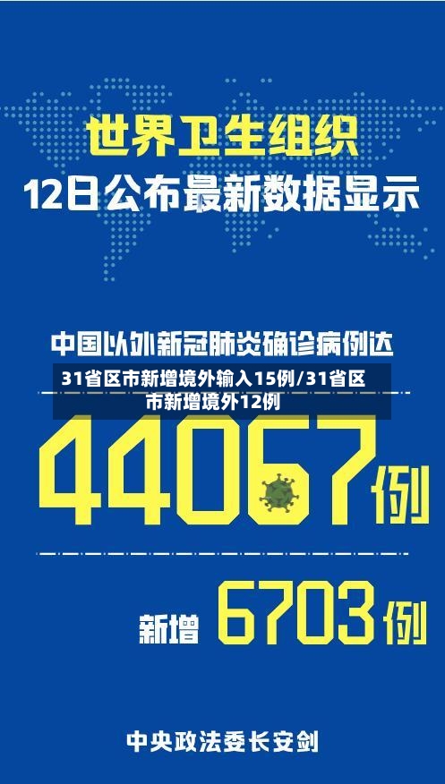 31省区市新增境外输入15例/31省区市新增境外12例