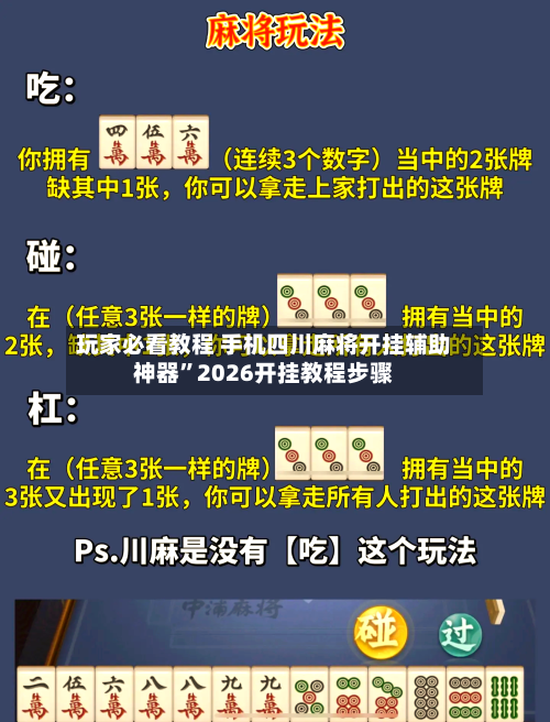 玩家必看教程 手机四川麻将开挂辅助神器”2026开挂教程步骤-第3张图片