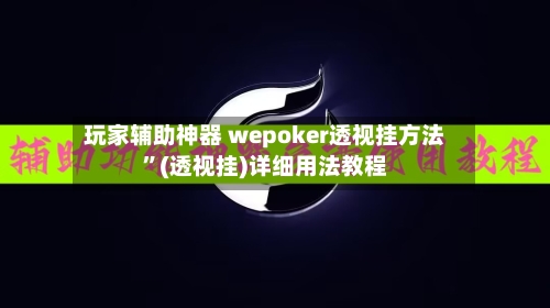 玩家辅助神器 wepoker透视挂方法”(透视挂)详细用法教程-第3张图片