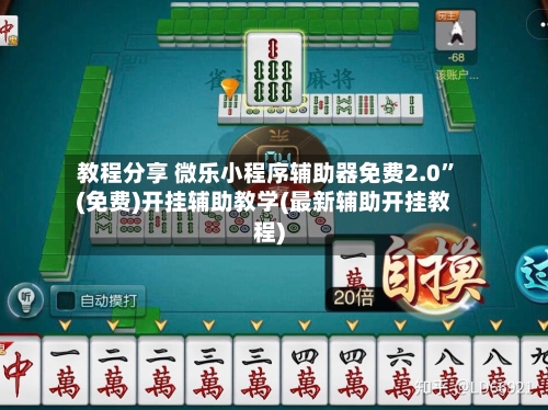教程分享 微乐小程序辅助器免费2.0	”(免费)开挂辅助教学(最新辅助开挂教程)-第2张图片