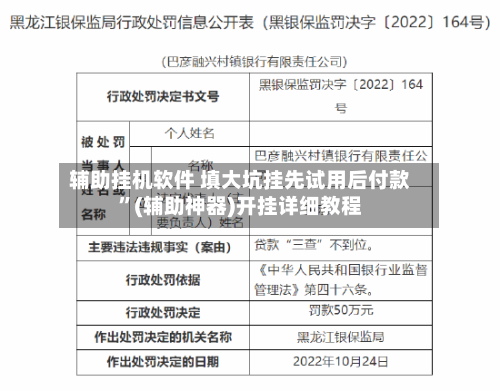 辅助挂机软件 填大坑挂先试用后付款	”(辅助神器)开挂详细教程-第2张图片
